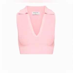 Aritzia Babaton Sculpt Knit Polo Top